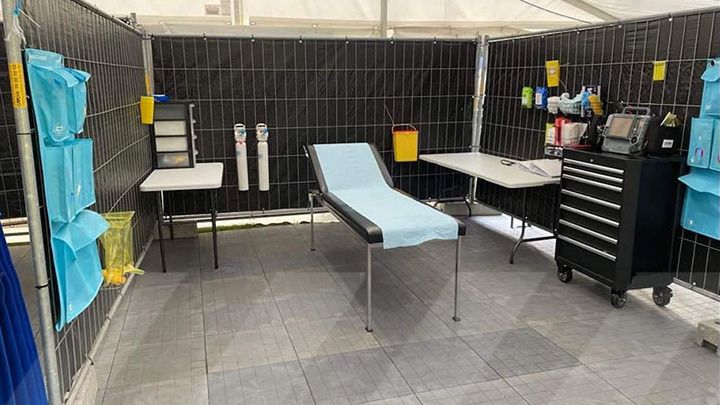 Event Medical Services kann für große Filmproduktionen eine Verletzungsklinik zur Verfügung stellen.